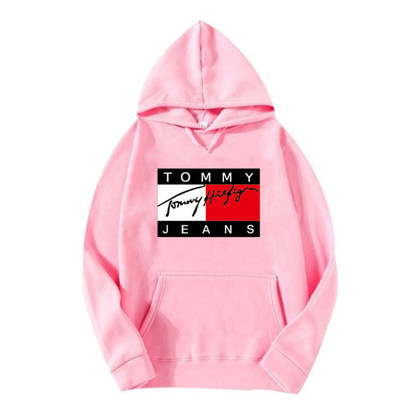 Graphic Print Fleece Hooded Sweatshirt Casual Running Fitness Plus Size