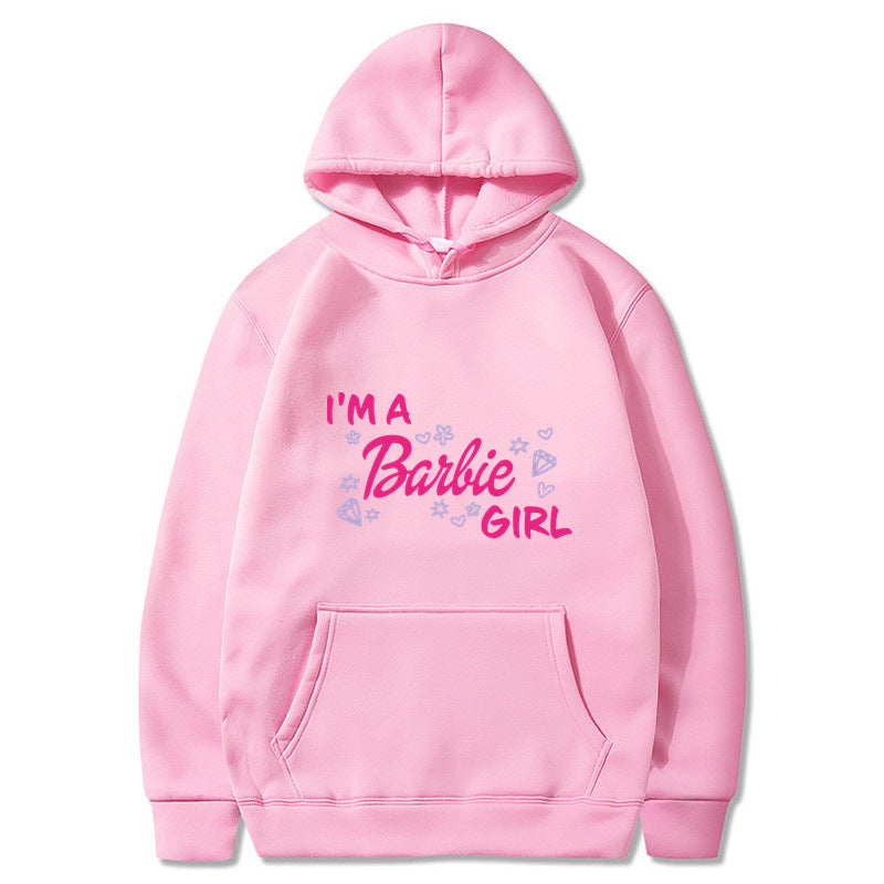Letter Print Long Sleeve Hooded Sweatshirt