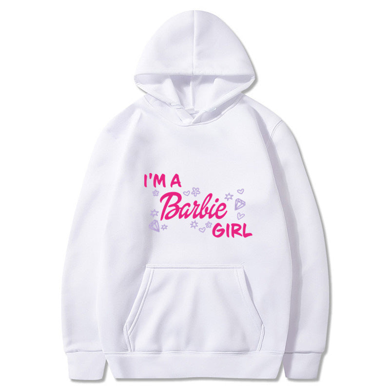 Letter Print Long Sleeve Hooded Sweatshirt