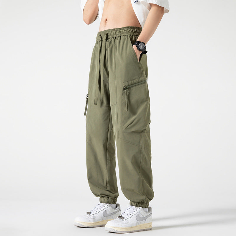 Men's Vintage Loose Fit Tapered Cargo Pants