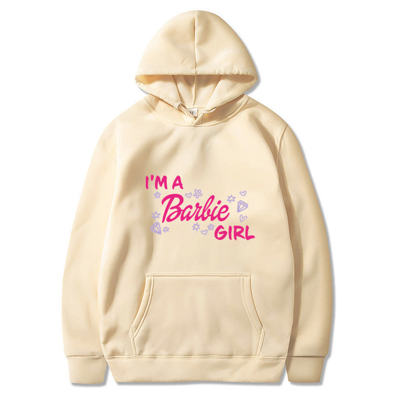 Letter Print Long Sleeve Hooded Sweatshirt