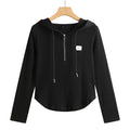Tailored hooded sweatshirt
