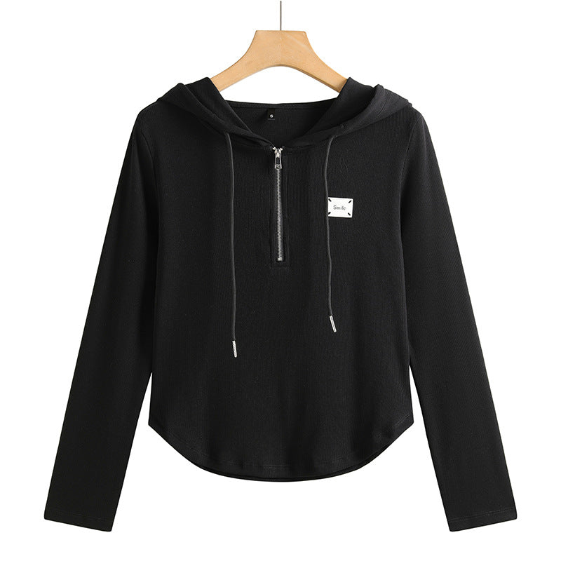 Tailored hooded sweatshirt