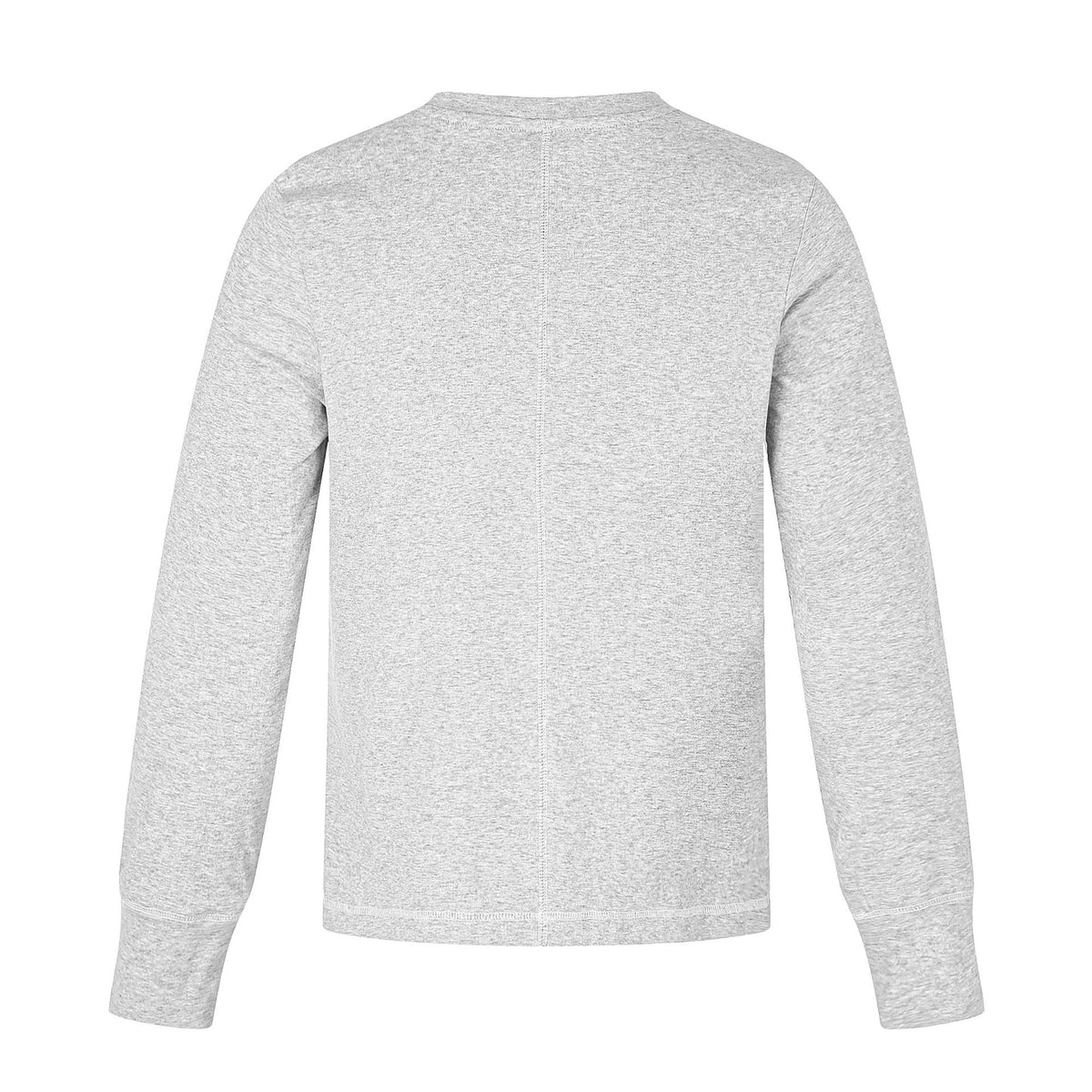 Printed Crew Neck Long Sleeve T-Shirt with Contrast Topstitching Loose Casual Top
