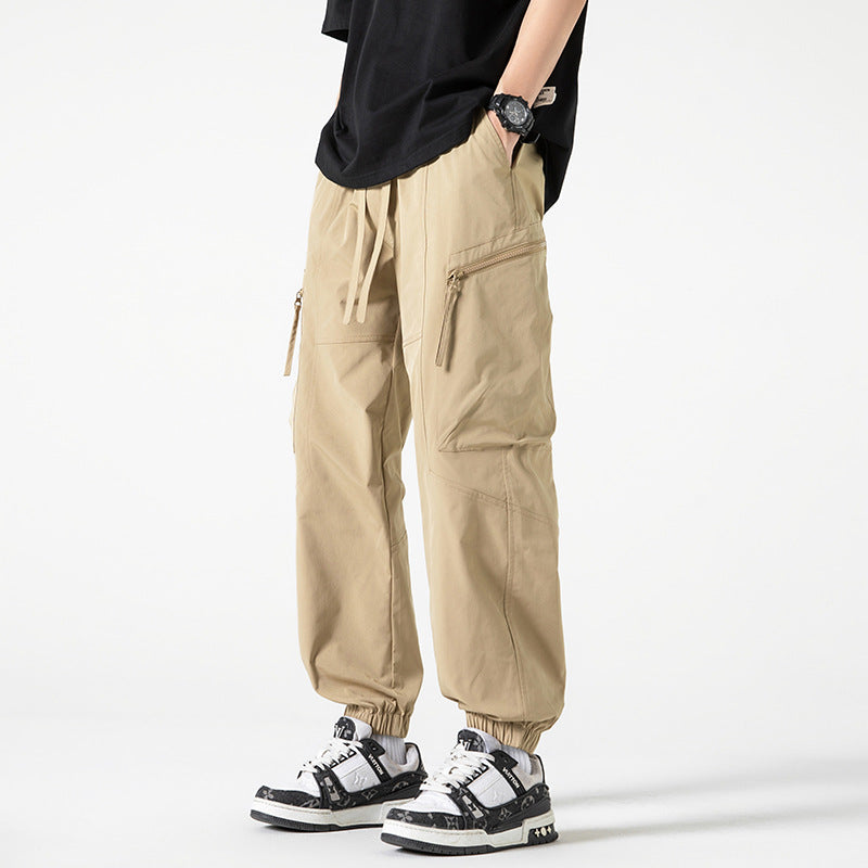 Men's Vintage Loose Fit Tapered Cargo Pants