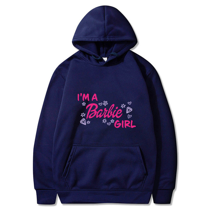 Letter Print Long Sleeve Hooded Sweatshirt