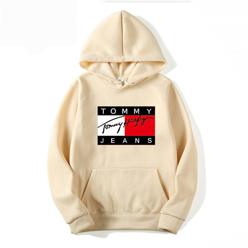 Graphic Print Fleece Hooded Sweatshirt Casual Running Fitness Plus Size