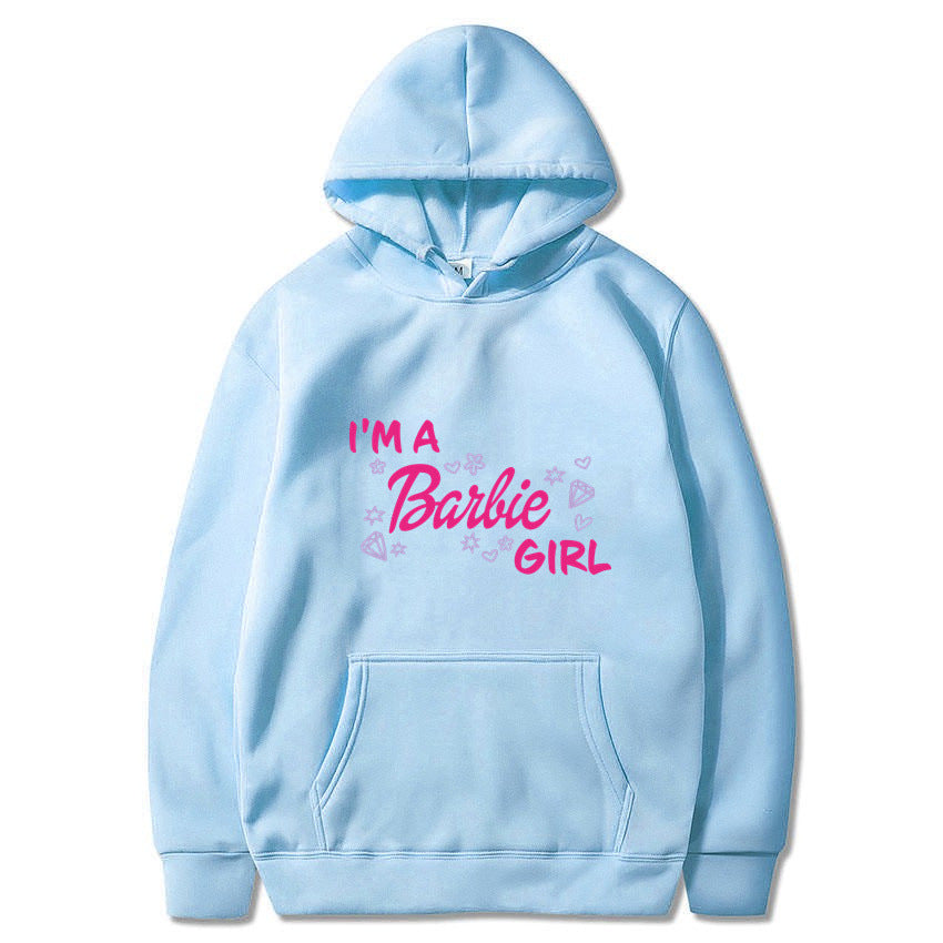 Letter Print Long Sleeve Hooded Sweatshirt