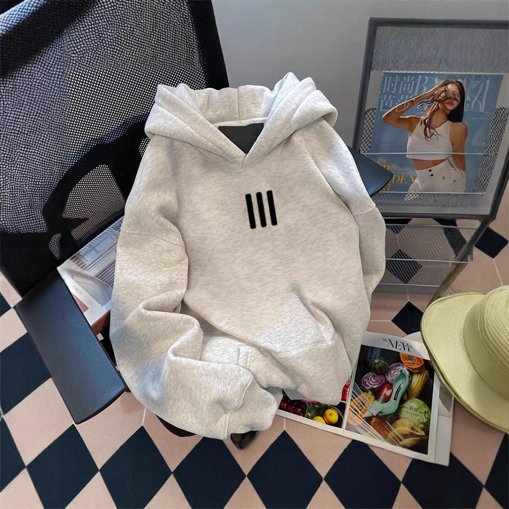 Streetwear Hooded Sweatshirt Unisex Oversized Fleece Pullover