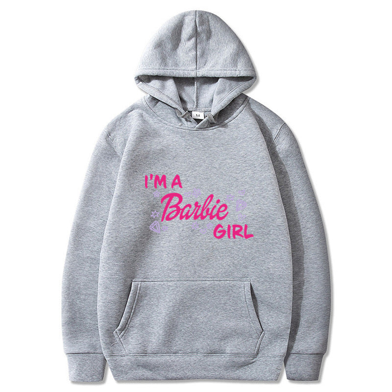 Letter Print Long Sleeve Hooded Sweatshirt