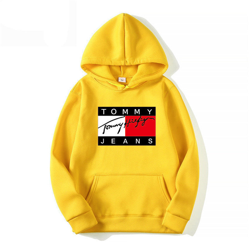 Graphic Print Fleece Hooded Sweatshirt Casual Running Fitness Plus Size