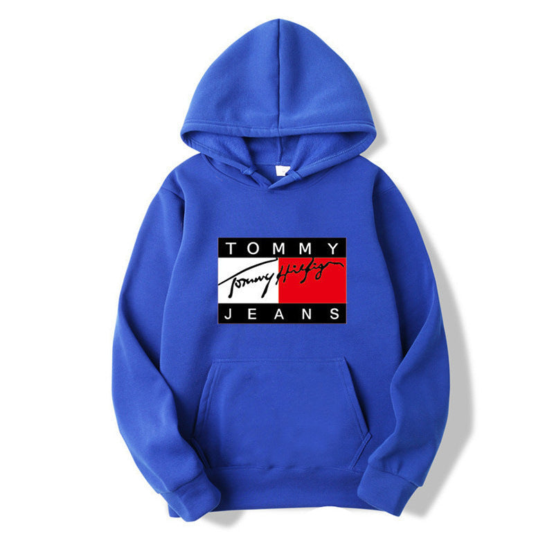 Graphic Print Fleece Hooded Sweatshirt Casual Running Fitness Plus Size
