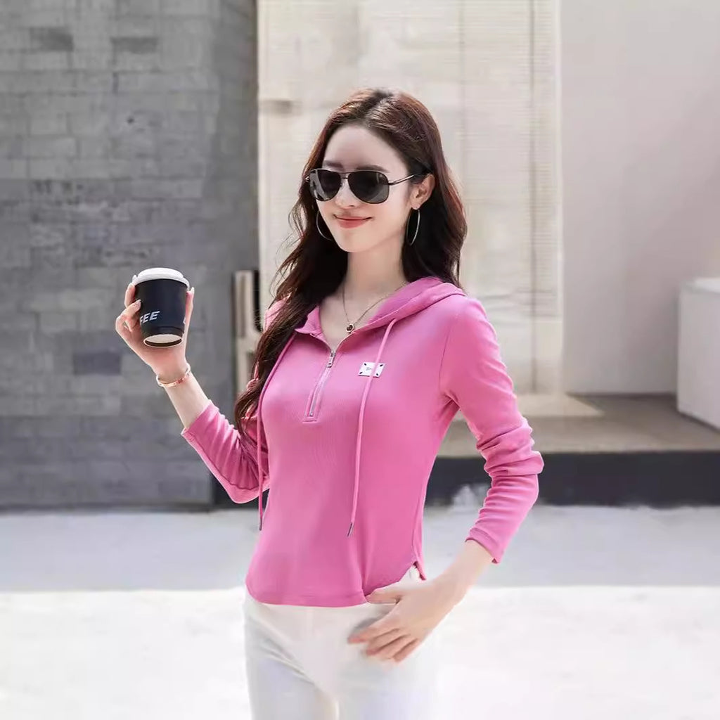 Tailored hooded sweatshirt