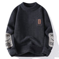 Men's Mock Neck Long Sleeve Knit Sweater