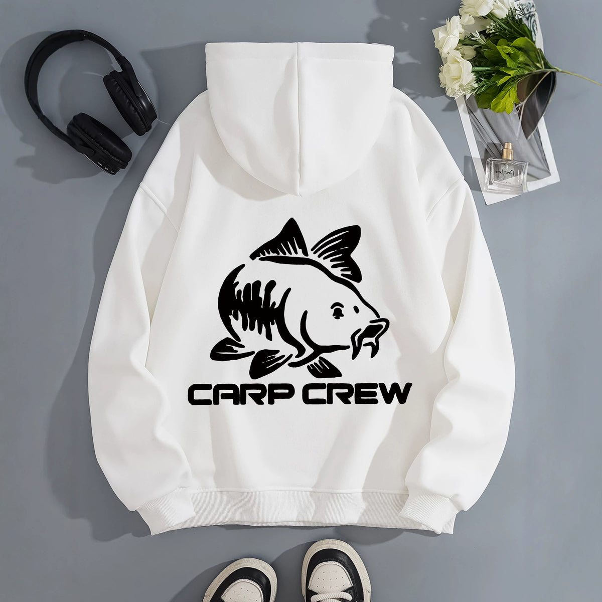 Pocket hooded long sleeved fleece thick hoodie