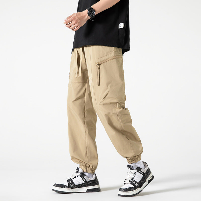 Men's Vintage Loose Fit Tapered Cargo Pants