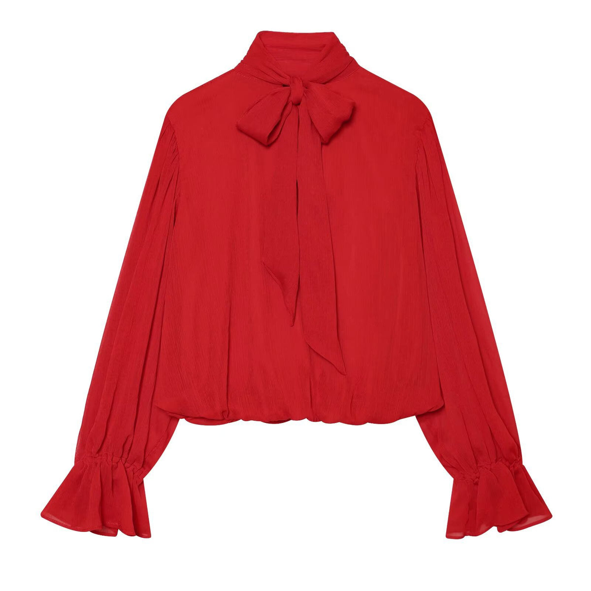 Bareback bow pleated shirt style top for women