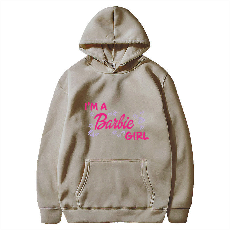 Letter Print Long Sleeve Hooded Sweatshirt