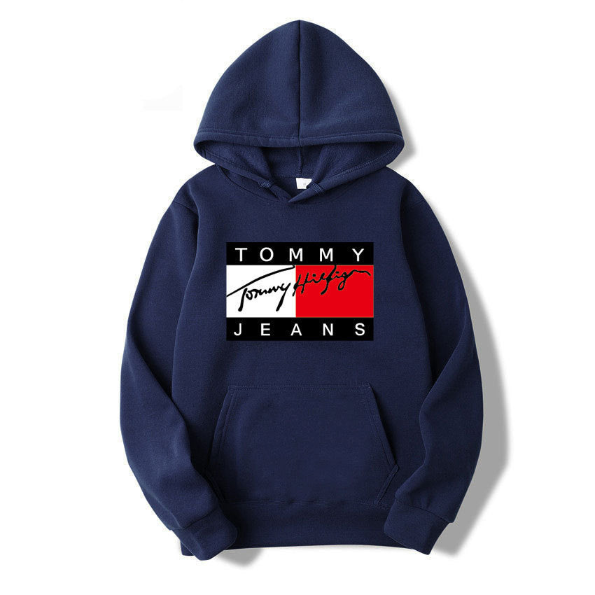 Graphic Print Fleece Hooded Sweatshirt Casual Running Fitness Plus Size