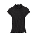 Casual slim pleated honeycomb knitted sweater for women