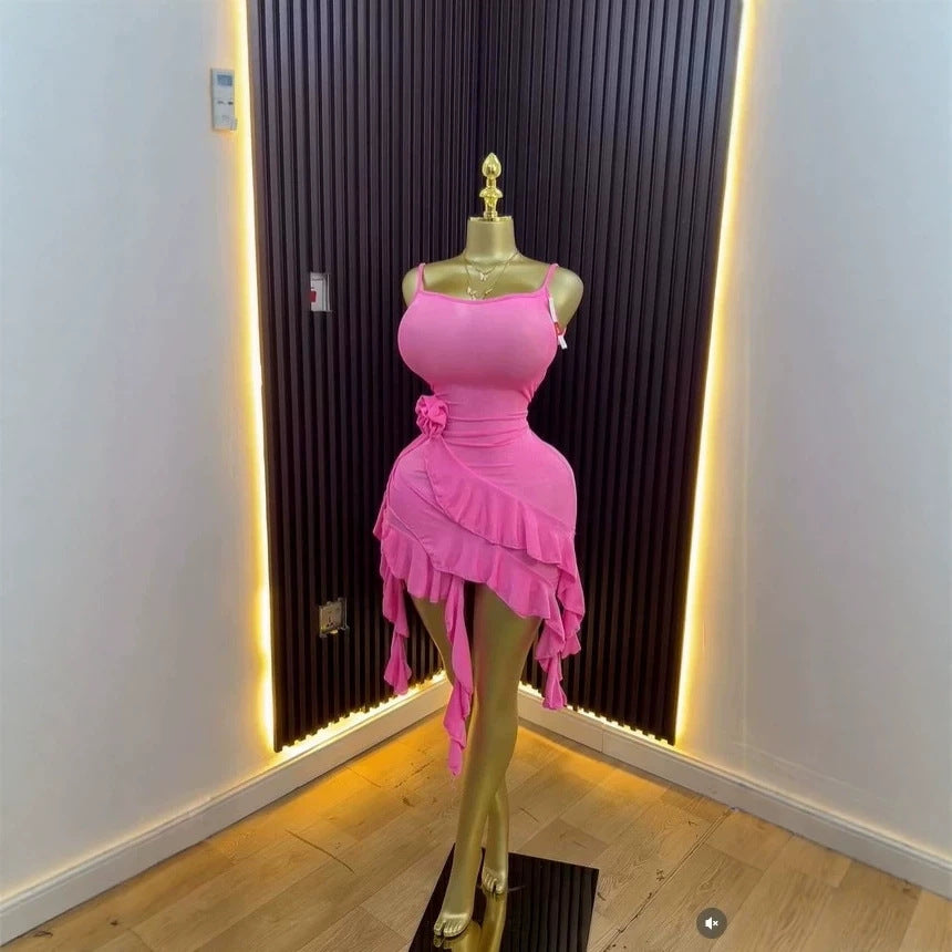 Strap fungus edge short skirt