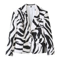 Casual one collar irregular zebra print atmospheric eye suit for women