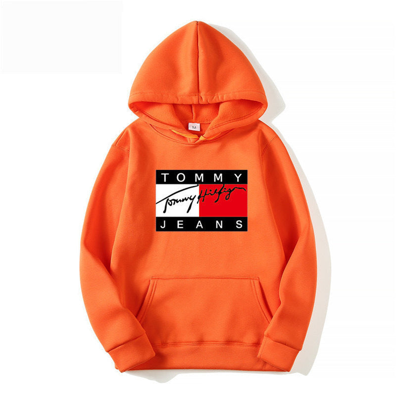Graphic Print Fleece Hooded Sweatshirt Casual Running Fitness Plus Size