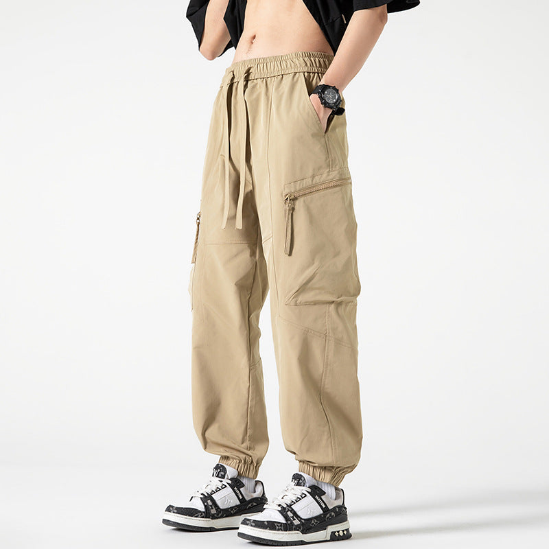 Men's Vintage Loose Fit Tapered Cargo Pants