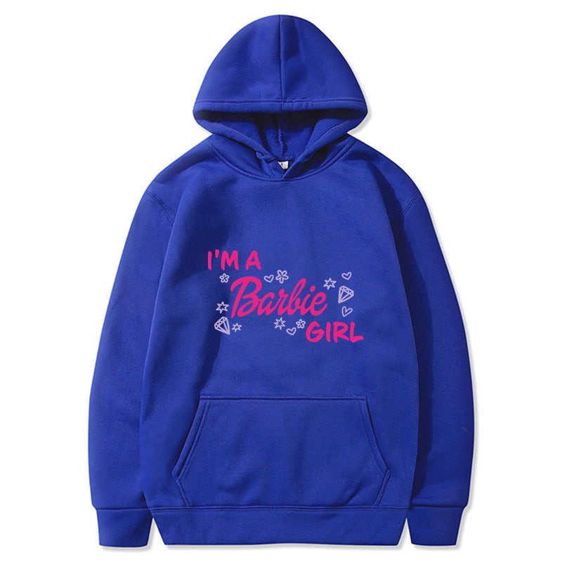 Letter Print Long Sleeve Hooded Sweatshirt