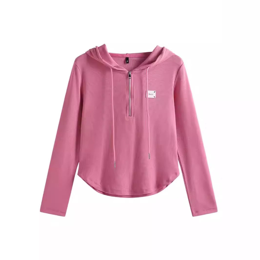 Tailored hooded sweatshirt